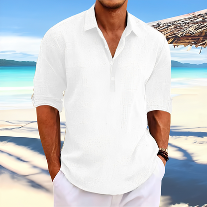 Charles - Casual shirt with button placket for men