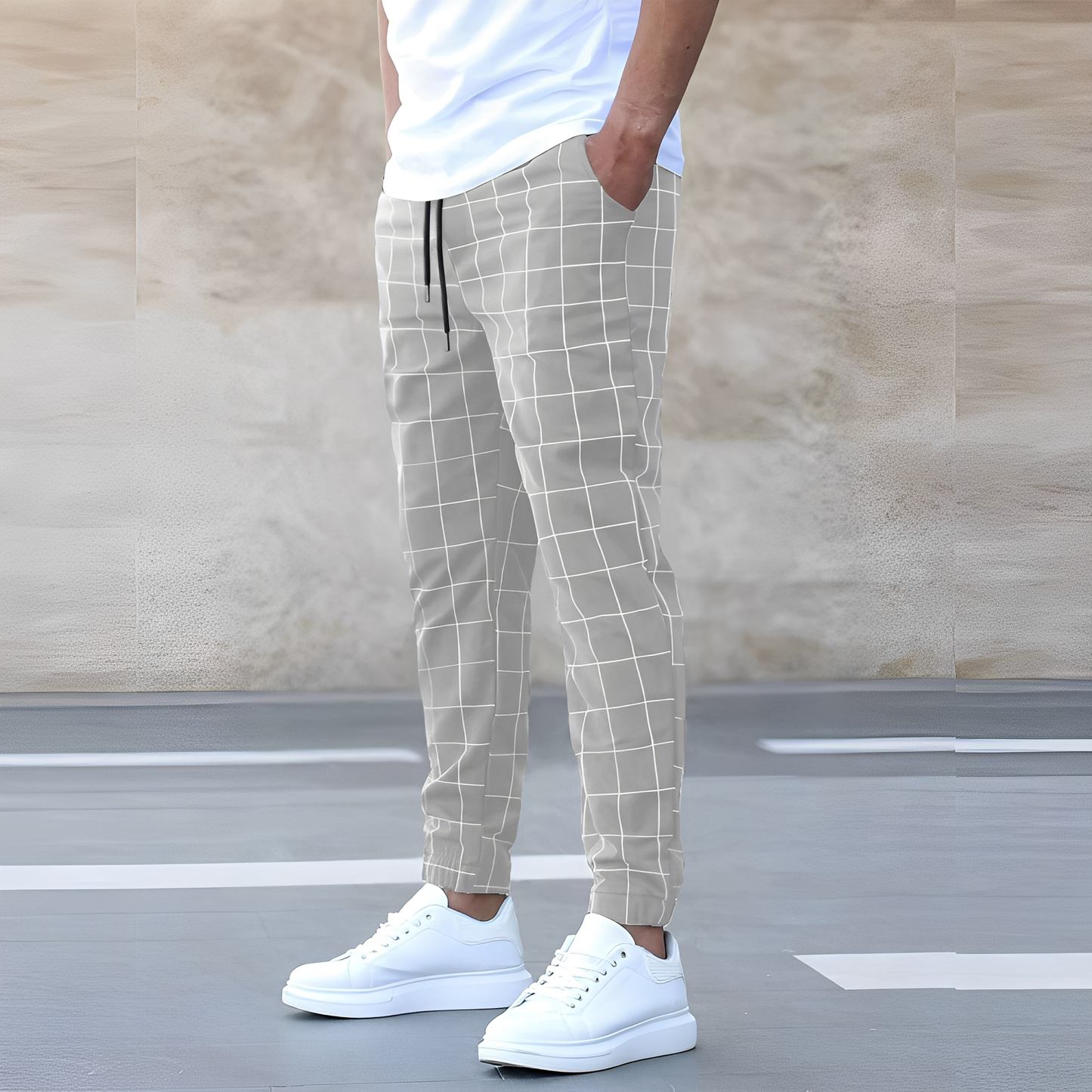 Raynard - Pantalon décontracté à motifs pour hommes