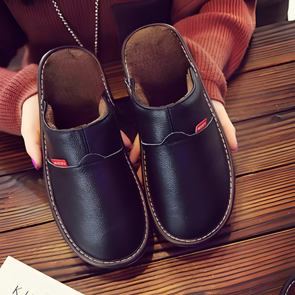 Jasper - Chaussons pour hommes en fourrure, style décontracté