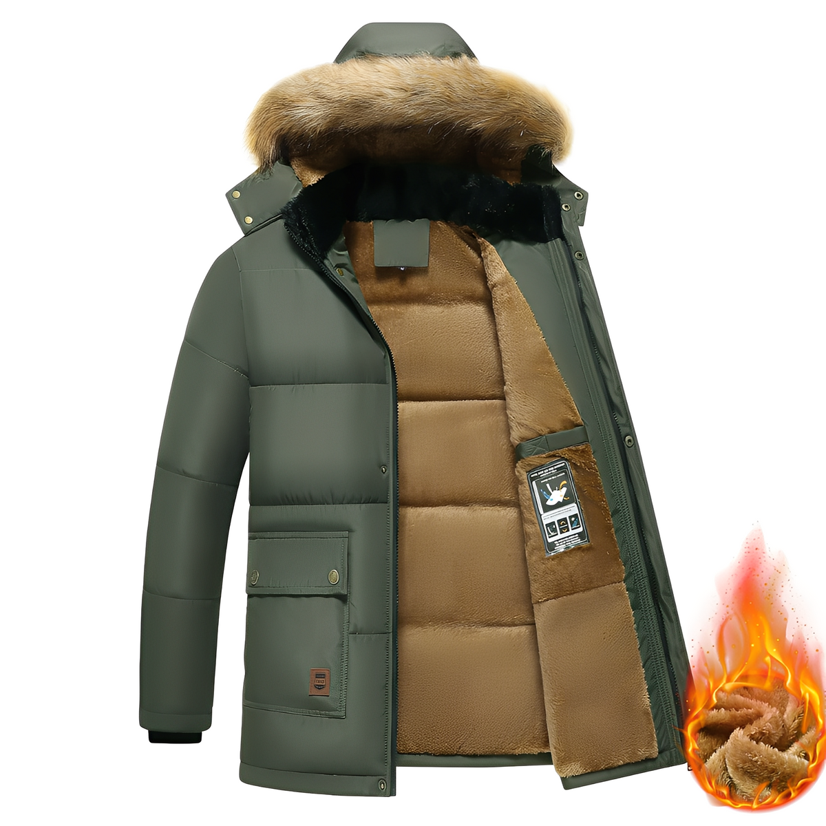 Crispian - Veste douillette avec capuche
