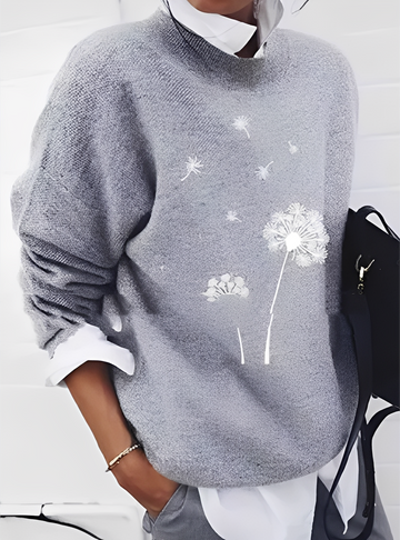 Milly - Pull à la mode, coupe large avec motif pour femmes