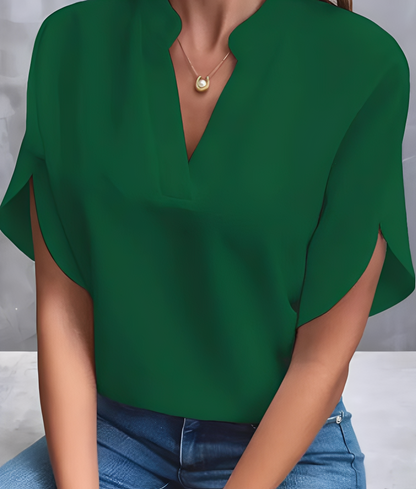 Chantelle - Chemisier femme à col en V et allure simple