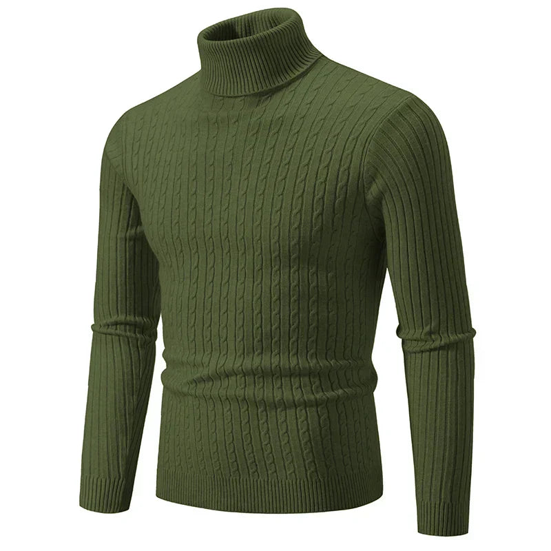 Benjamin - Pull col roulé élégant et confortable pour homme