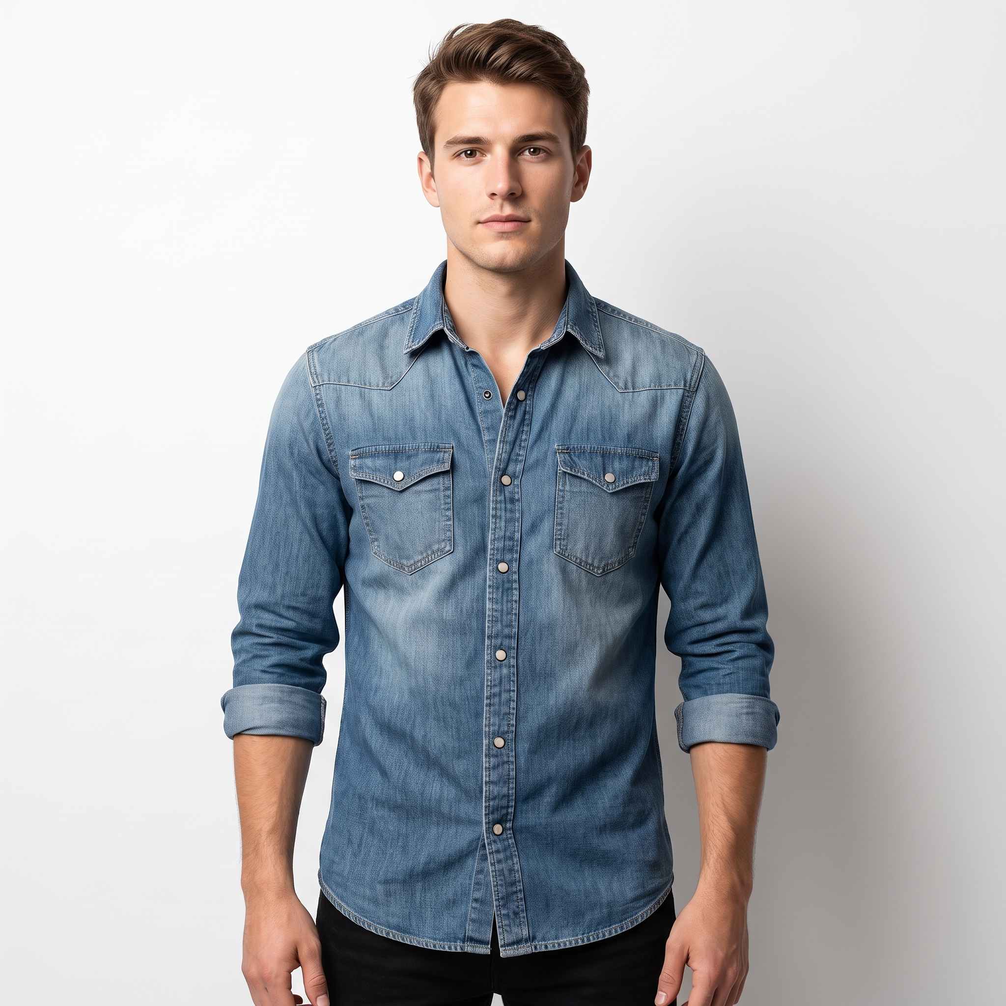Maxime - Chemise en jean relax pour hommes