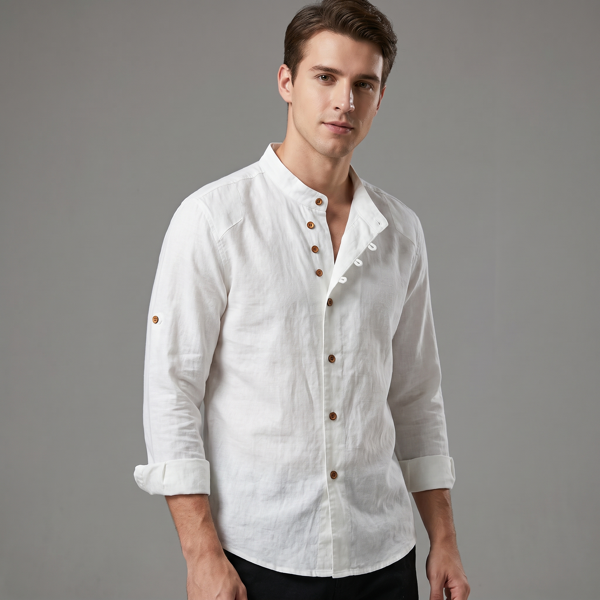 Hallibert - Chemise chaude à manches longues pour hommes