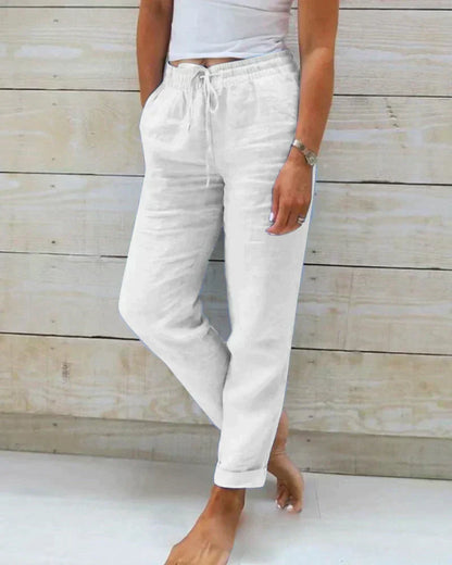 Stacy - Linen trousers for women