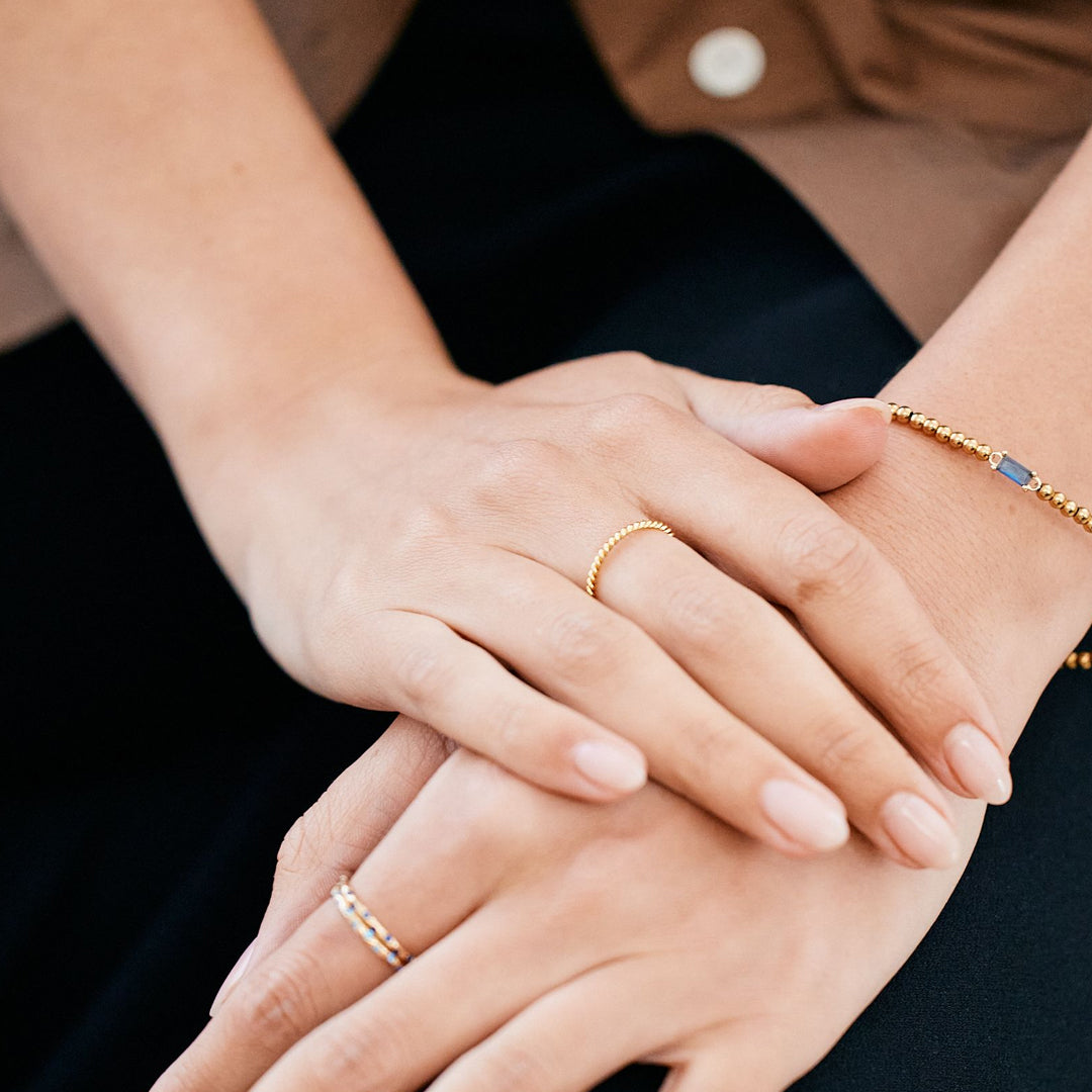 Manon – Bague tressée empilable