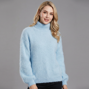 Brenda – Pull rétro style angora