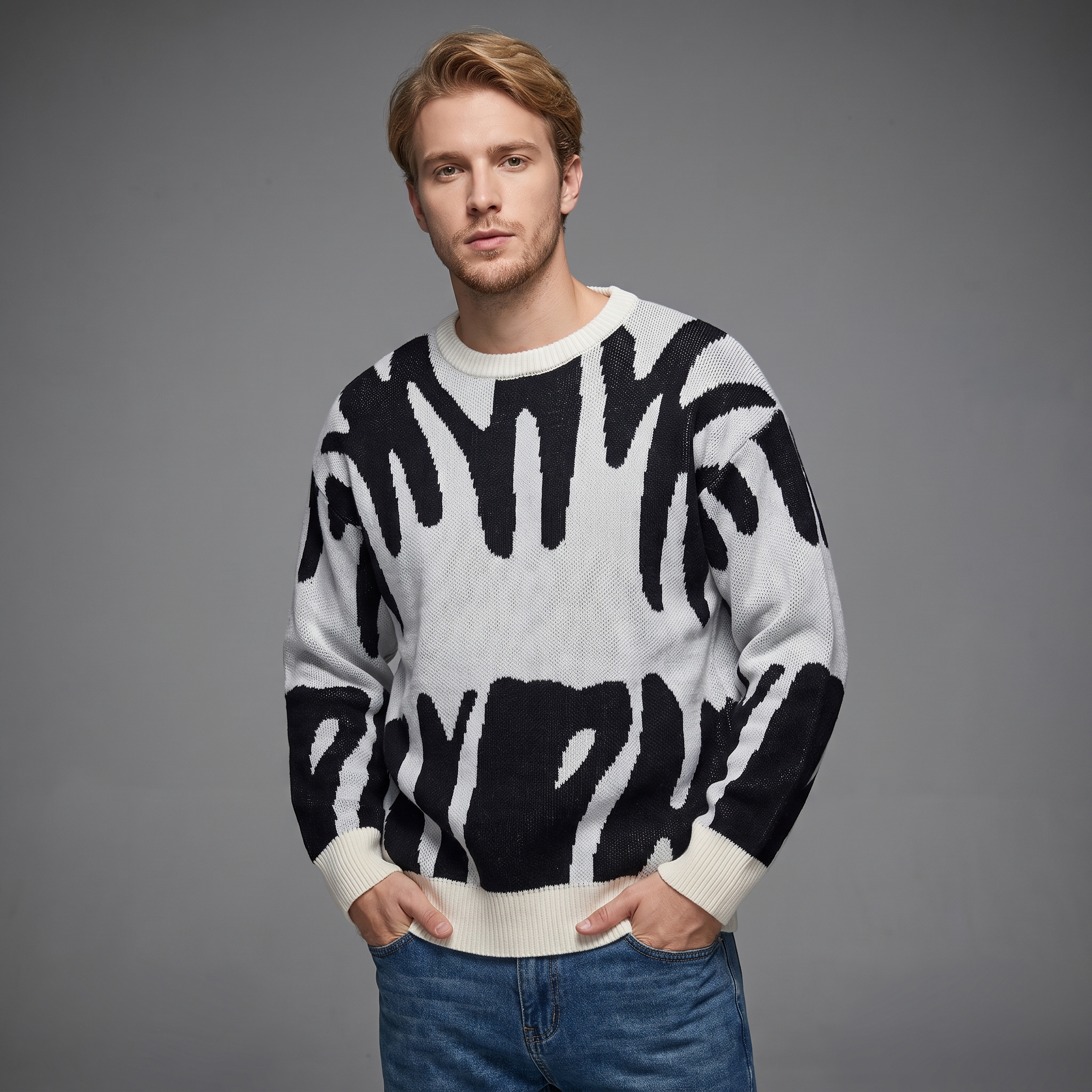 Edan - Pull confortable et chaud en laine pour homme