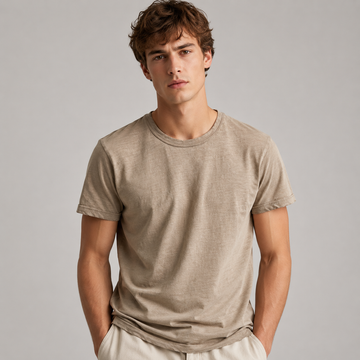 Samuel - T-shirt classique délavé pour hommes