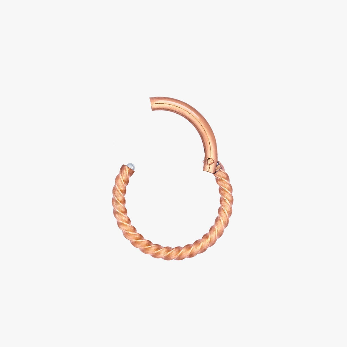 Leila - Boucles d'oreilles en corde torsadée de 8 mm
