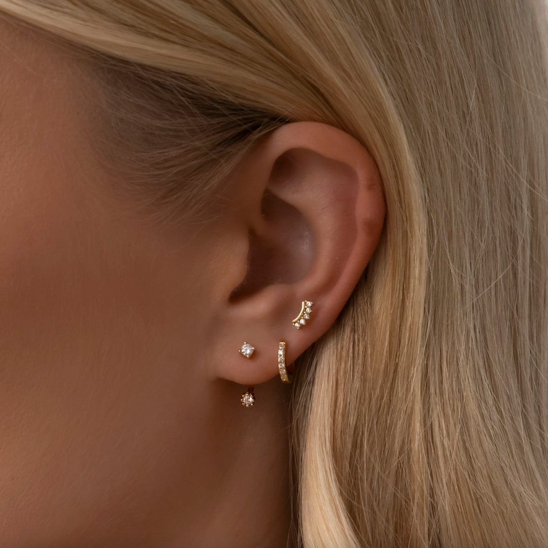 Elena – Ensemble de trois boucles d'oreilles