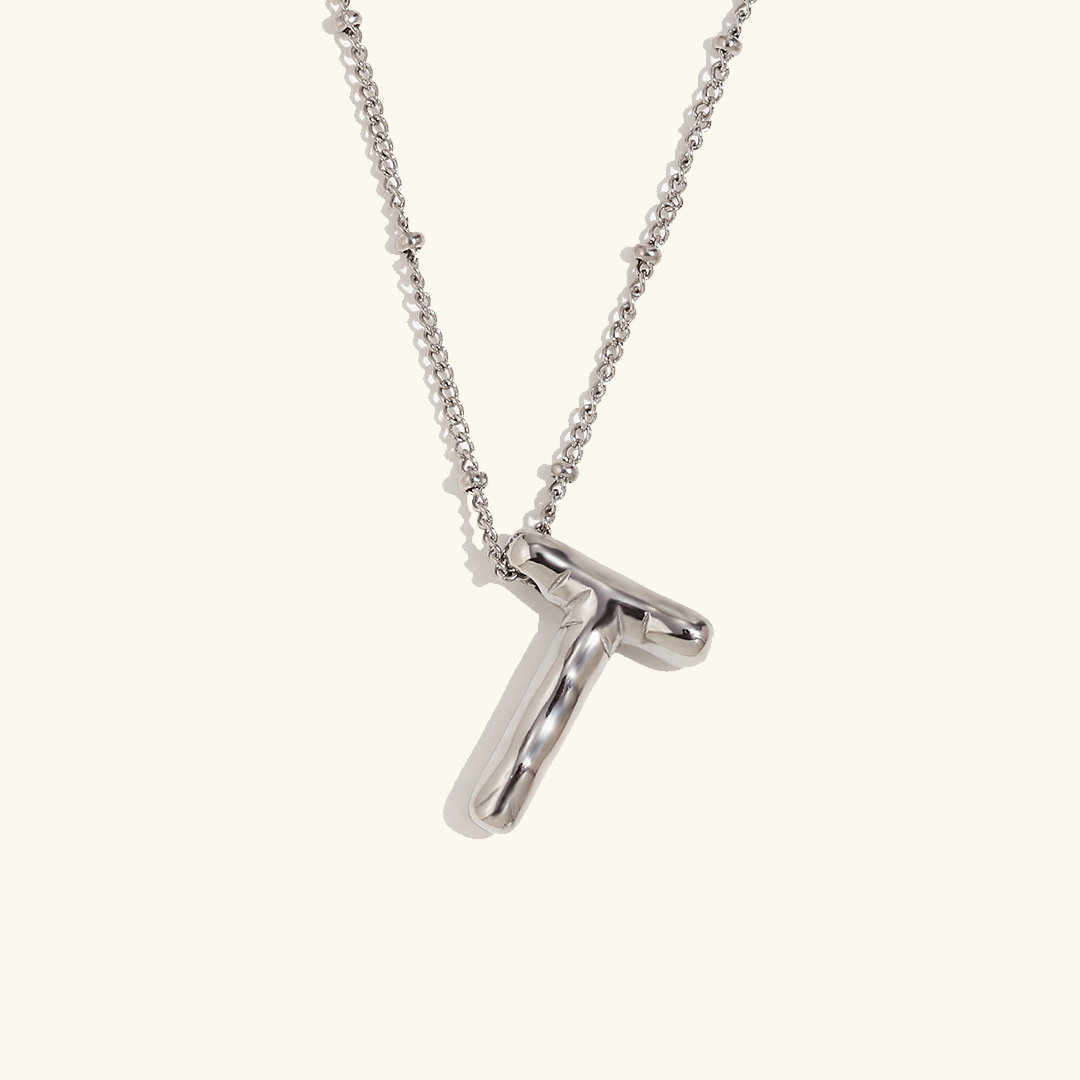 Collier initial en or Balloon