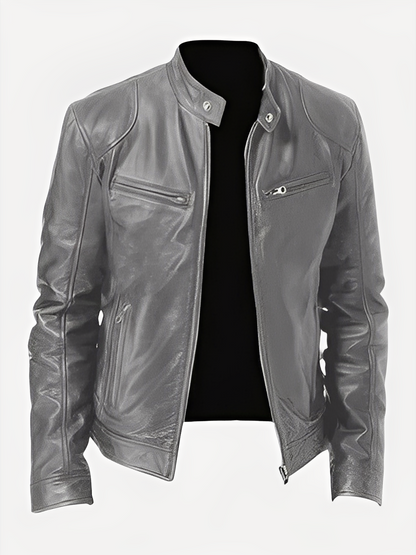 Clifford - Blouson en cuir classique et polyvalent pour homme