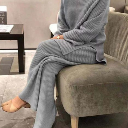 Samantha – Ensemble Tricoté Décontracté Pull & Pantalon