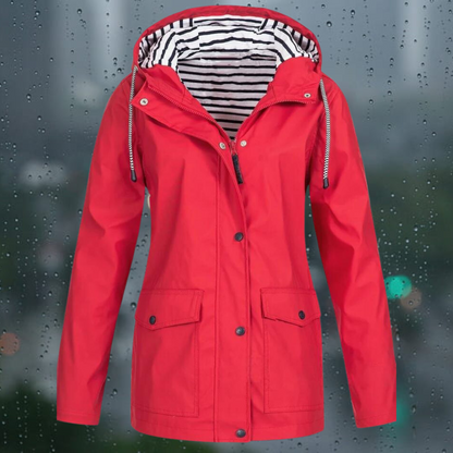 Lea - Manteau coupe-vent à capuche