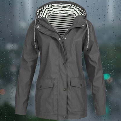 Lea - Manteau coupe-vent à capuche