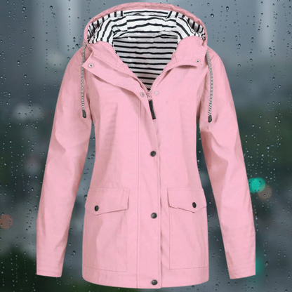 Lea - Manteau coupe-vent à capuche