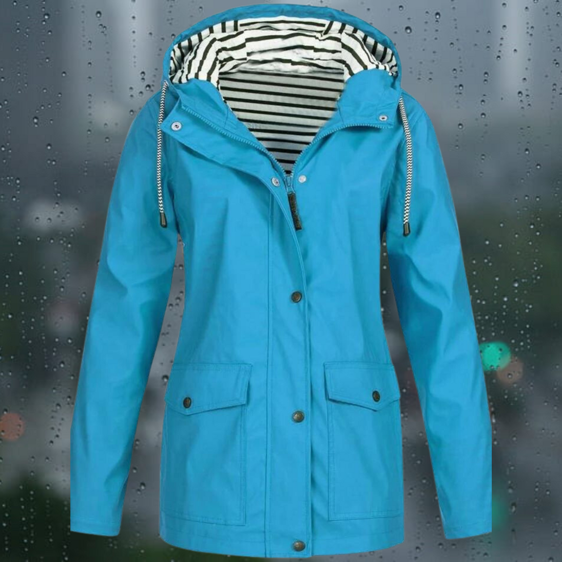 Lea - Manteau coupe-vent à capuche