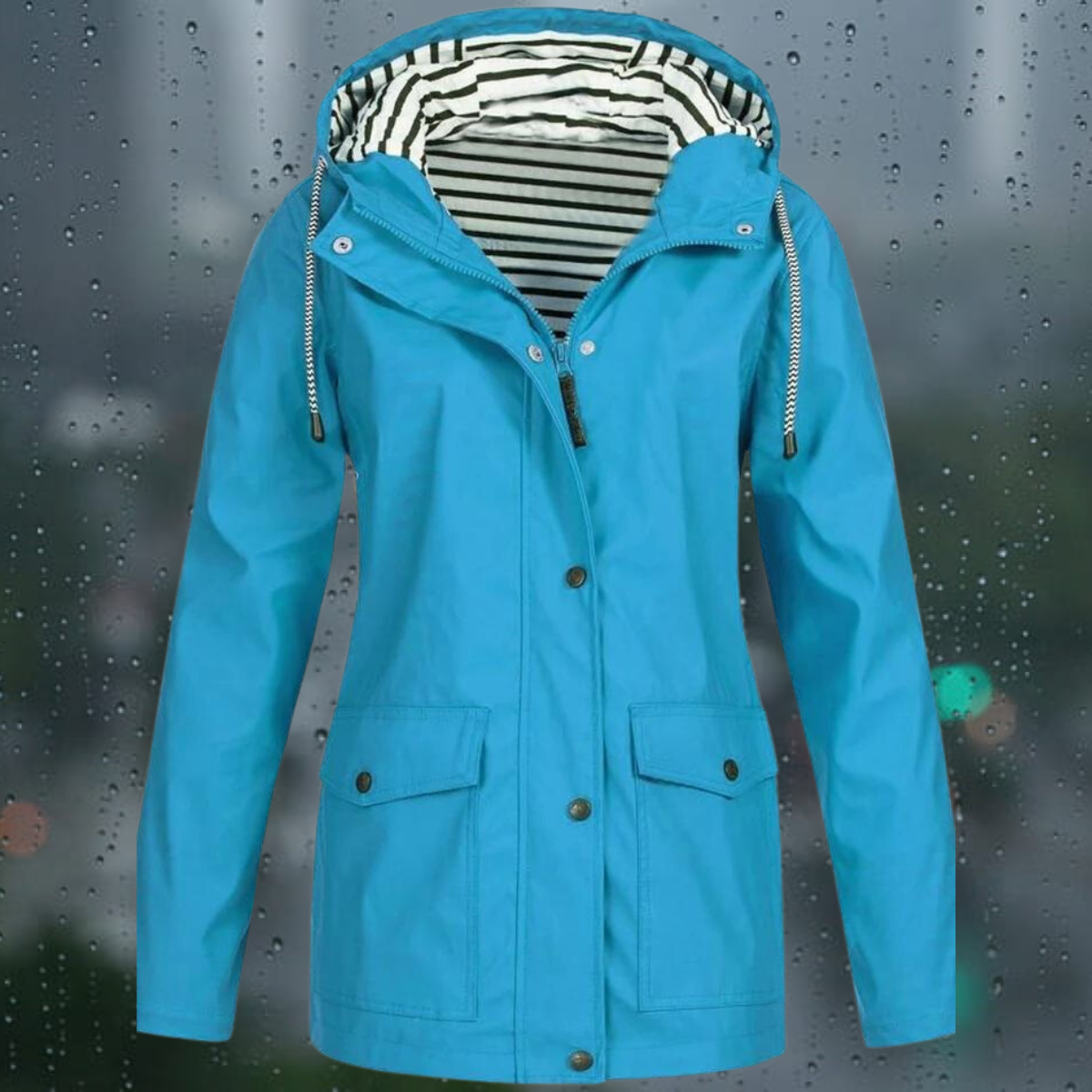 Lea - Manteau coupe-vent à capuche