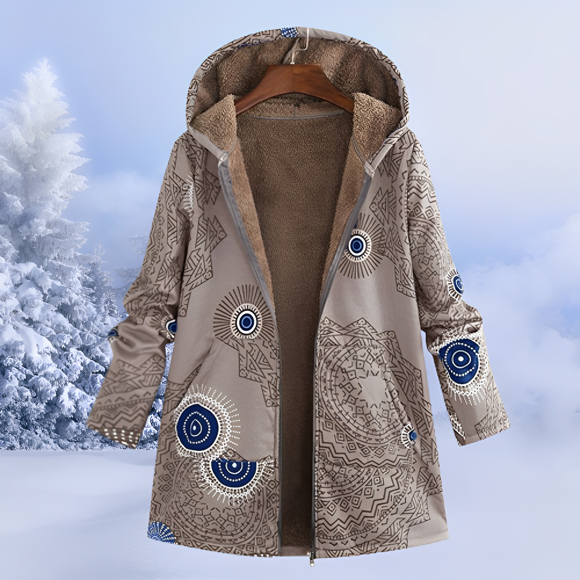 Jasmin - Veste stylée et chaude avec capuche