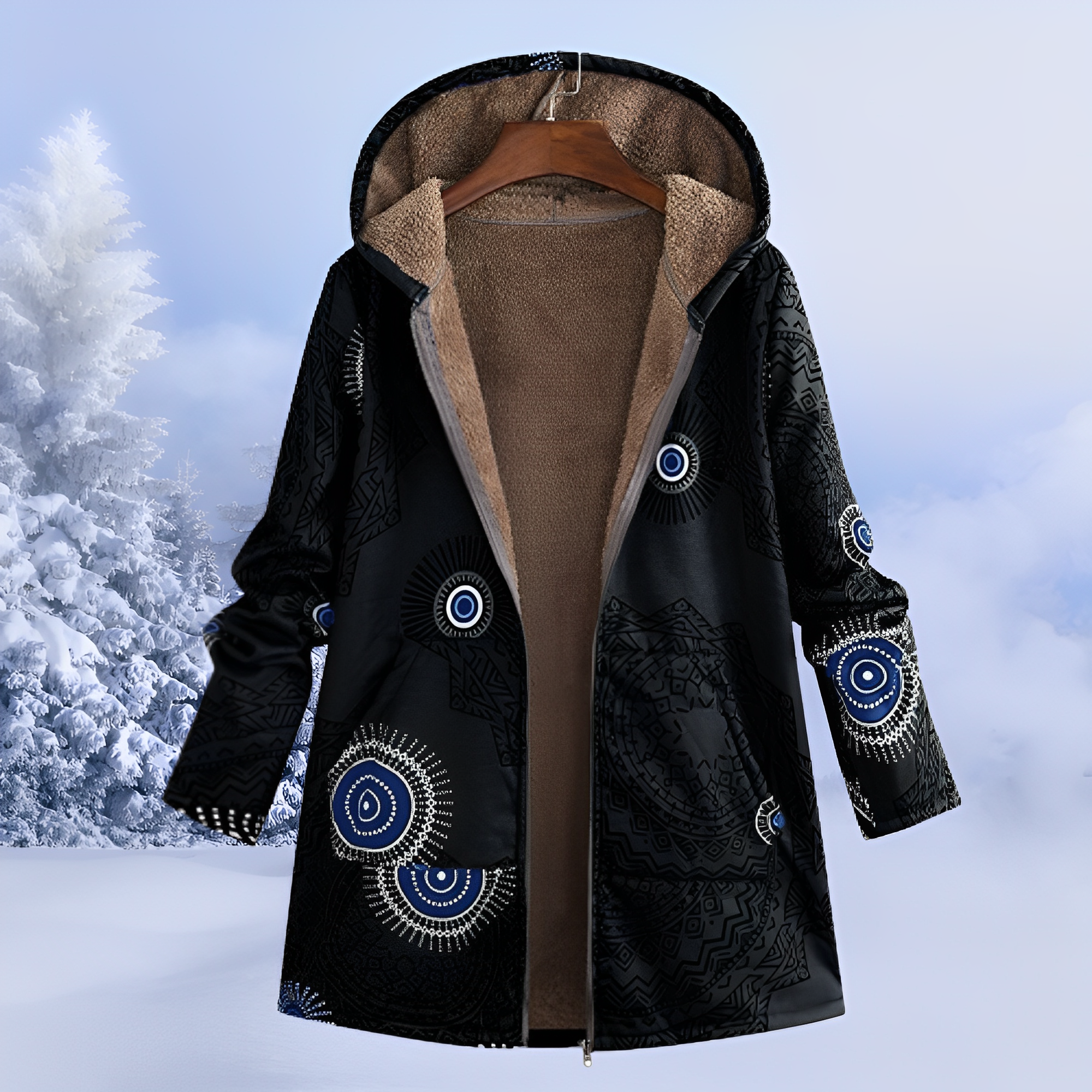 Jasmin - Veste stylée et chaude avec capuche