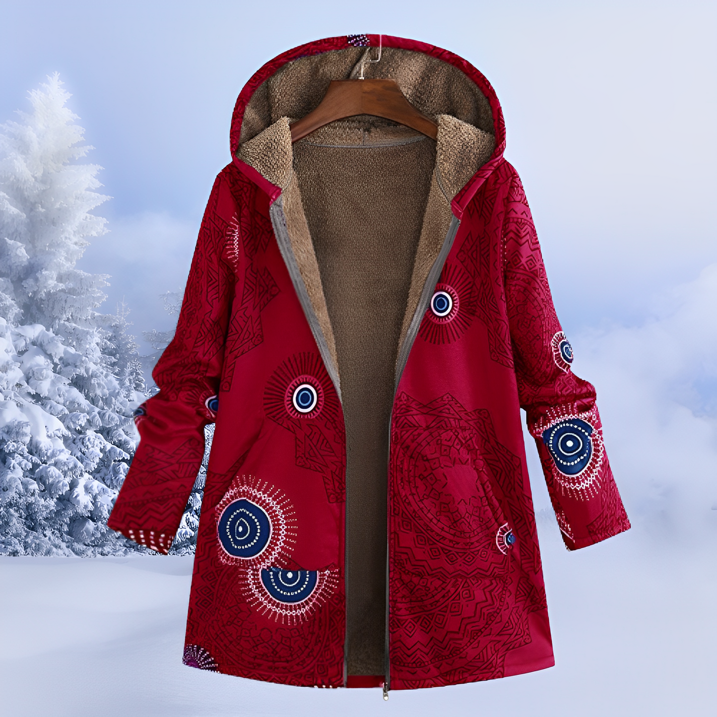 FluffCoat - Veste d'Hiver à Motifs