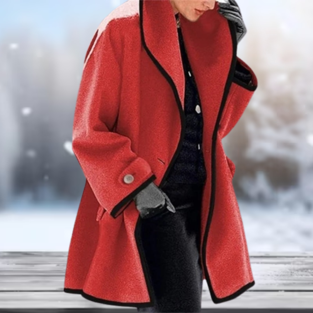 Serenova - Long manteau en laine au style rétro