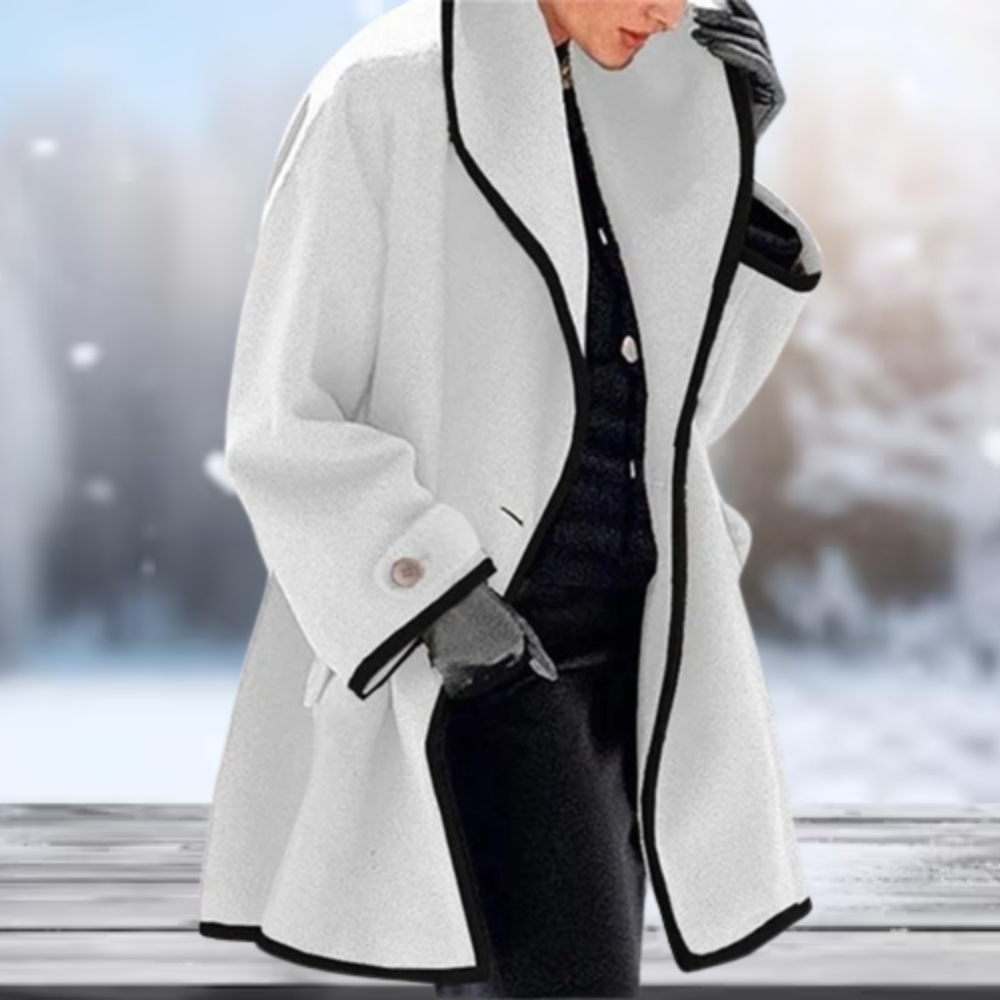 Serenova - Long manteau en laine au style rétro