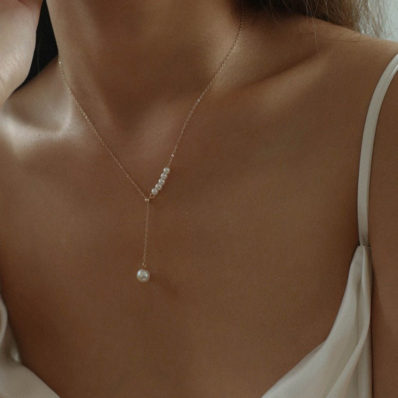 Collier de Perles d'Eau - Collier de Perles en Couches