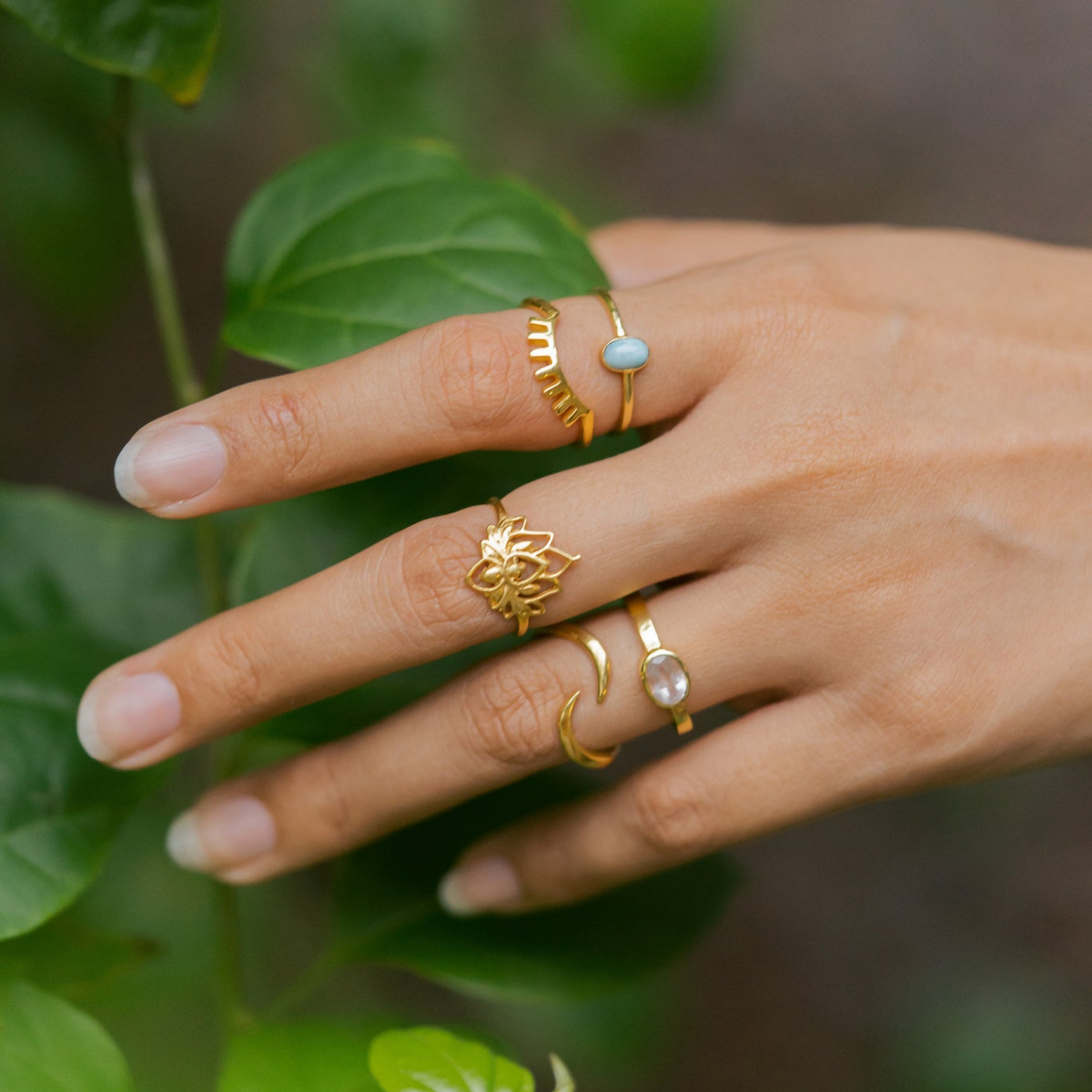 Fleur de Lotus - Bague délicate