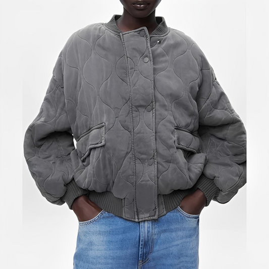 Cézanne - Weit geschnittener Fliegerjacke für Damen