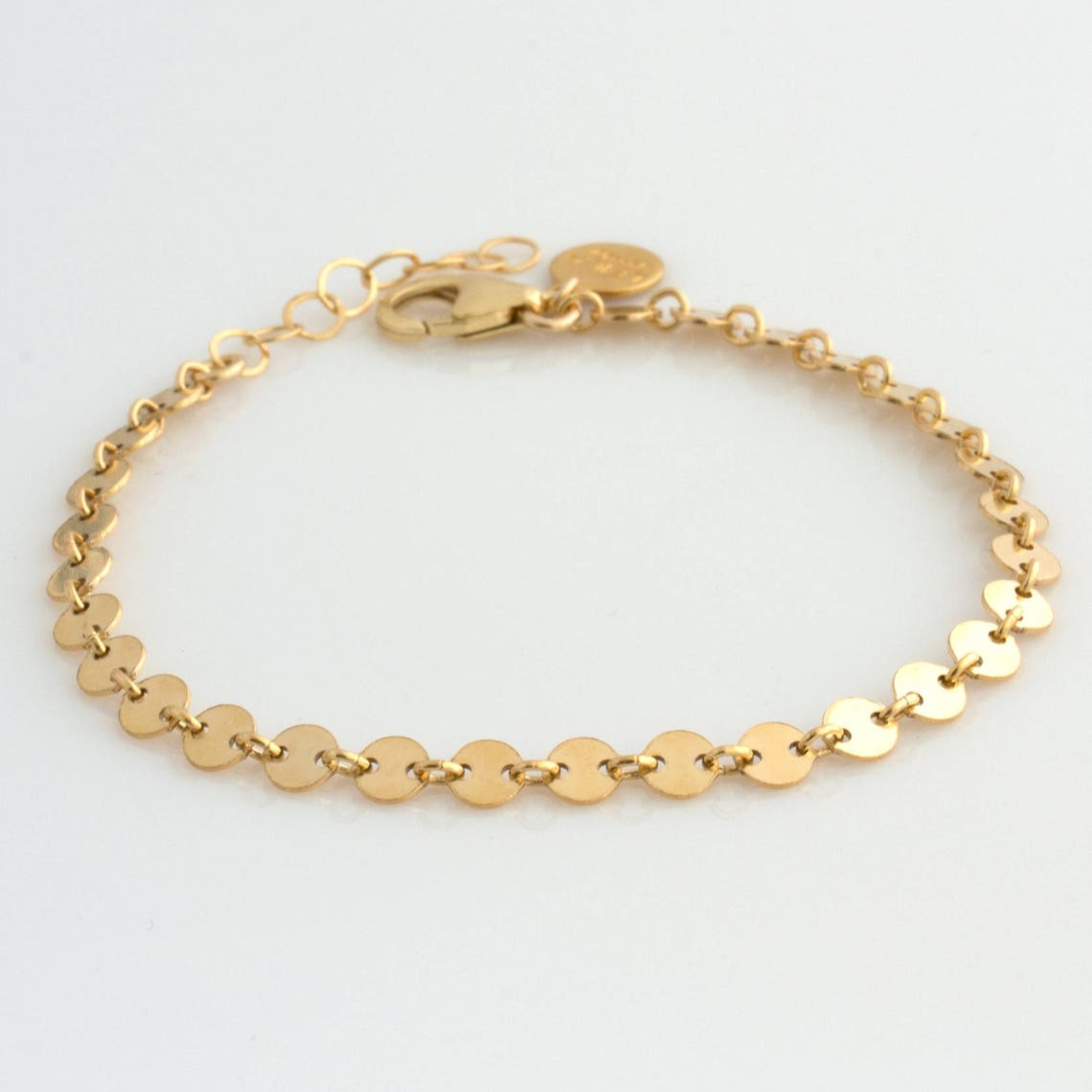 Bracelet de disques de chaîne tubulaire - Ensemble de bracelets en couches