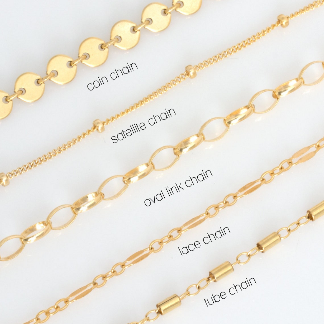 Bracelet de disques de chaîne tubulaire - Ensemble de bracelets en couches