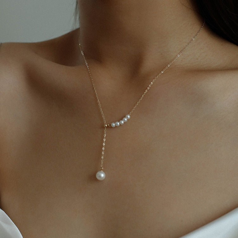 Collier de Perles d'Eau - Collier de Perles en Couches