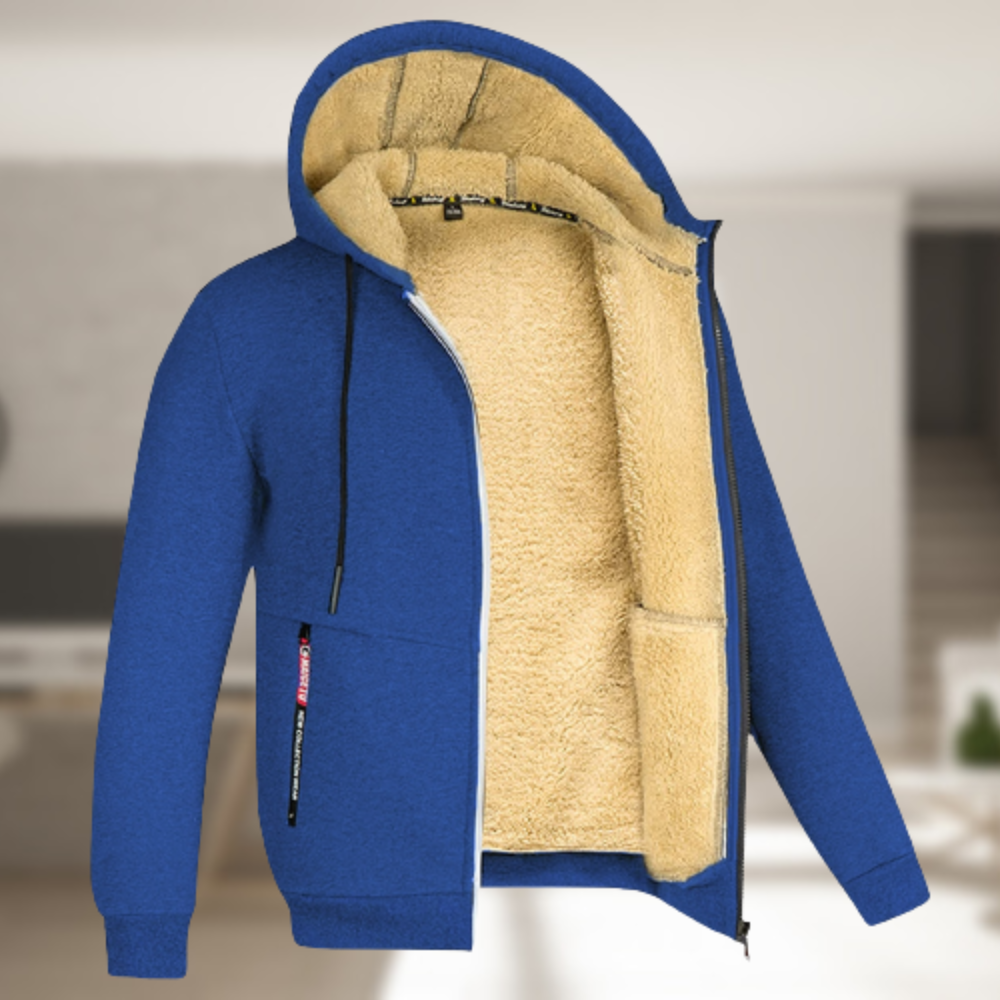 Andrew – Manteau d'hiver à capuche en polaire