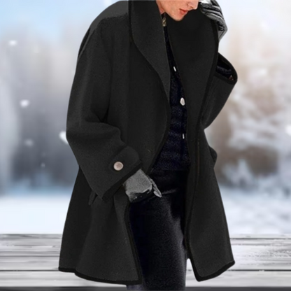 Serenova - Long manteau en laine au style rétro