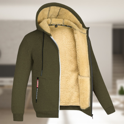 Andrew – Manteau d'hiver à capuche en polaire