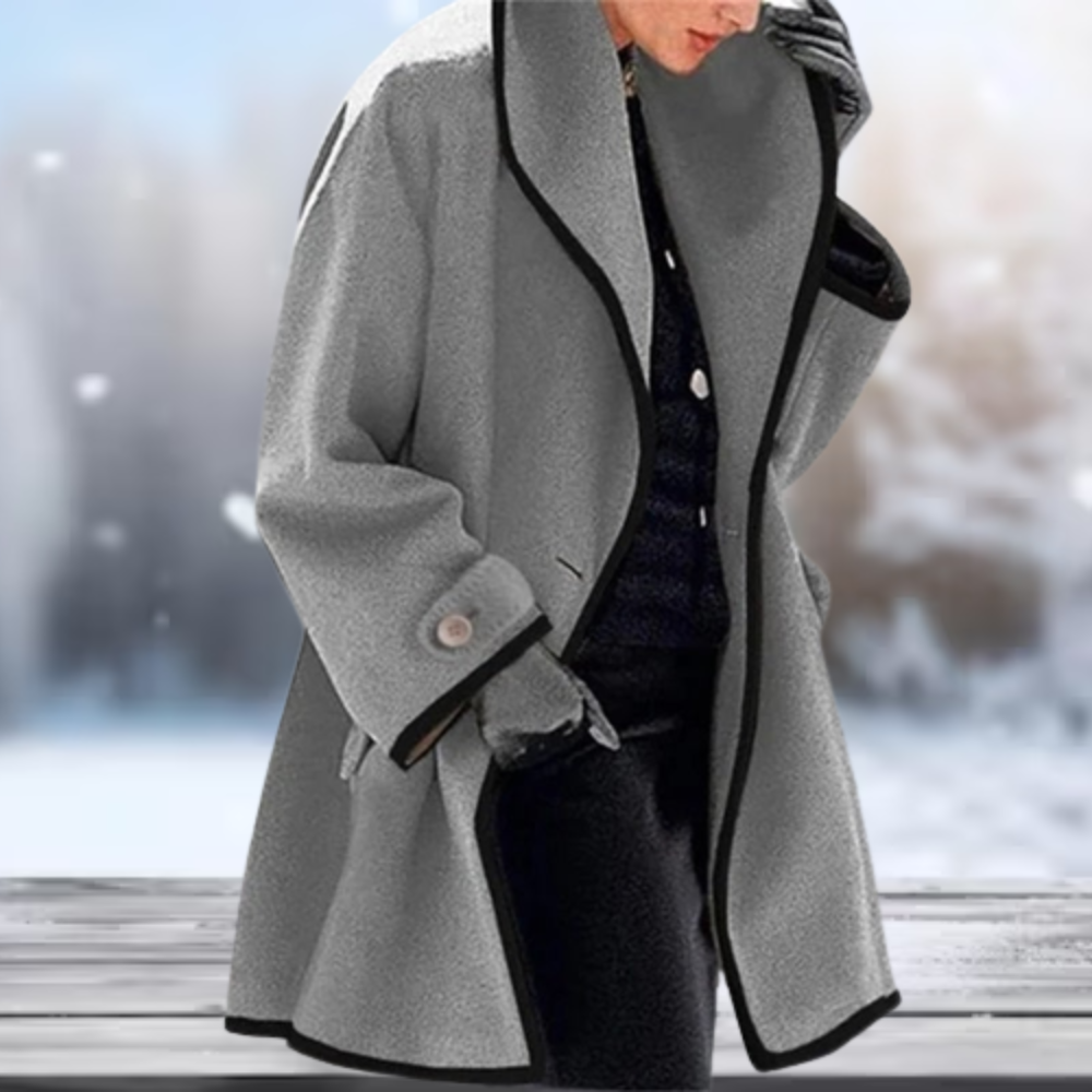 Serenova - Long manteau en laine au style rétro