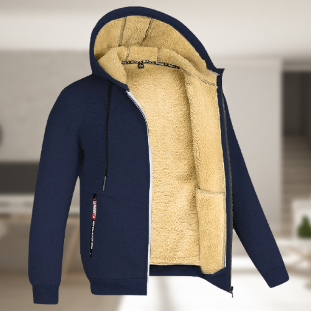 Andrew – Manteau d'hiver à capuche en polaire