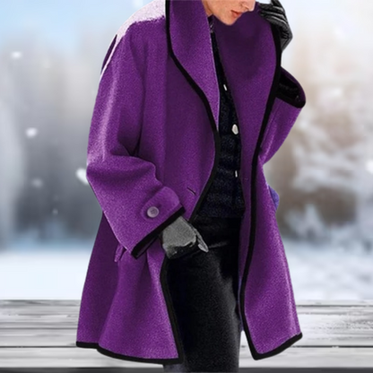 Serenova - Long manteau en laine au style rétro