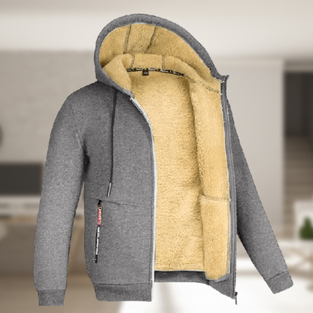 Andrew – Manteau d'hiver à capuche en polaire