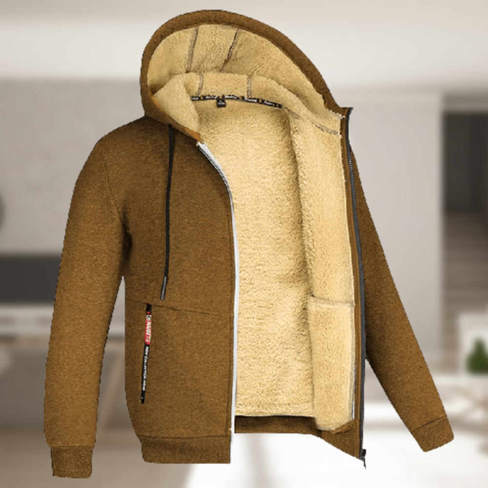 Andrew – Manteau d'hiver à capuche en polaire