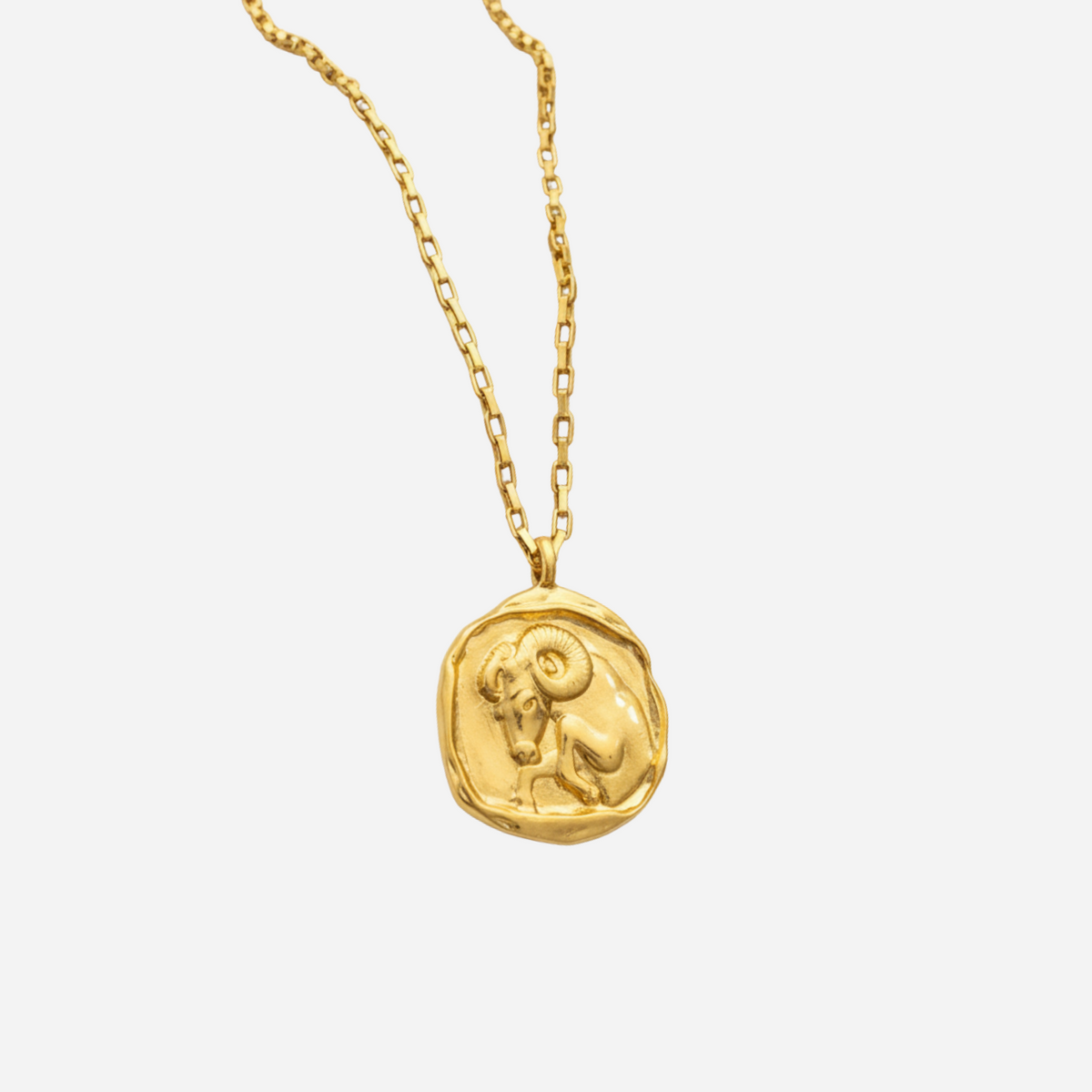 Zeki – Collier médaillon zodiacal en or