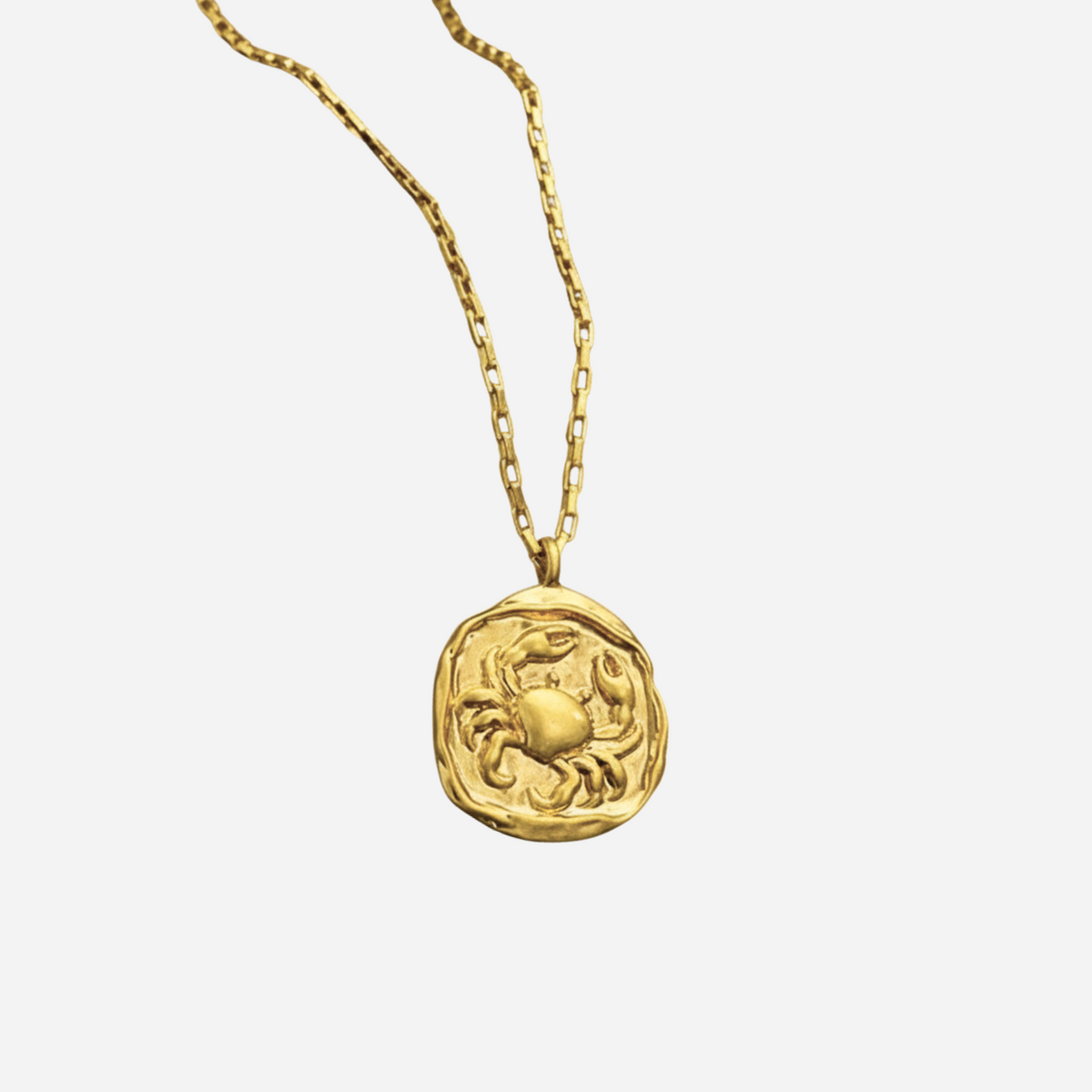 Zeki – Collier médaillon zodiacal en or