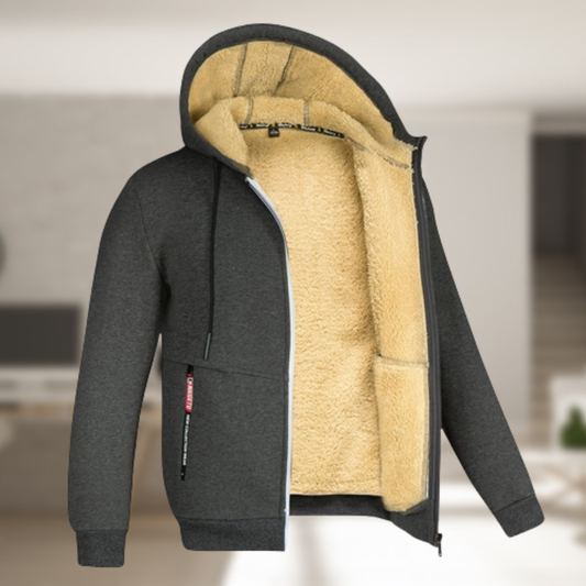 Andrew – Manteau d'hiver à capuche en polaire