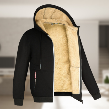 Andrew – Manteau d'hiver à capuche en polaire