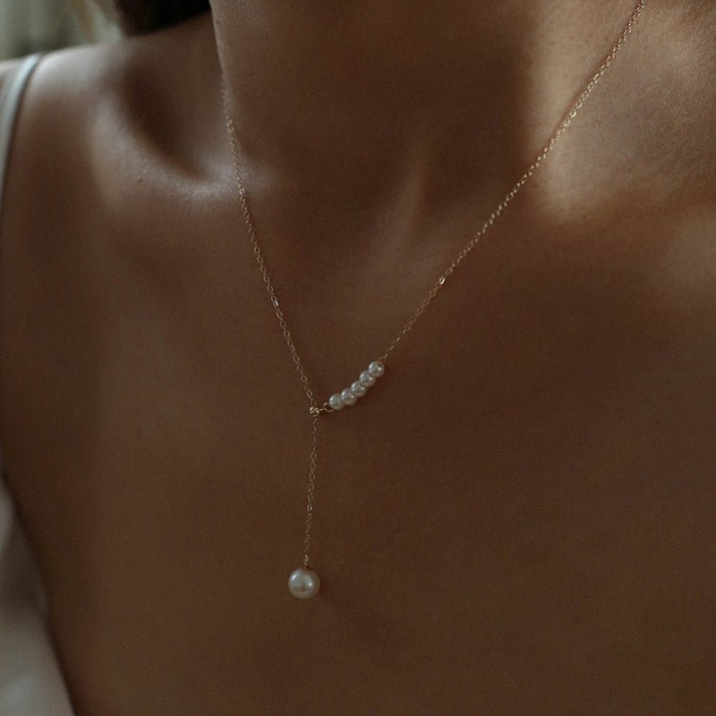 Collier de Perles d'Eau - Collier de Perles en Couches