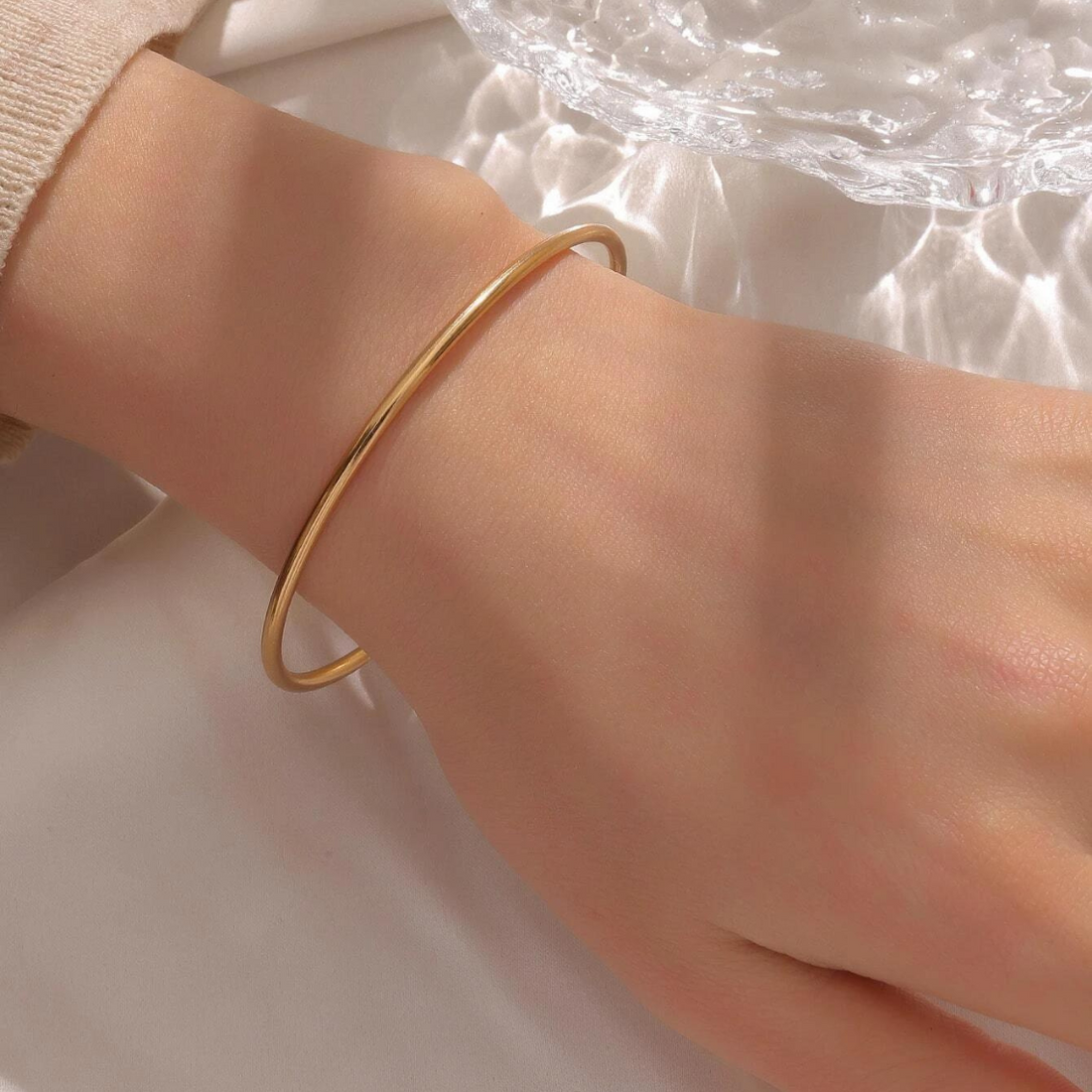 Bracelet classique - Bracelet en or à glisser
