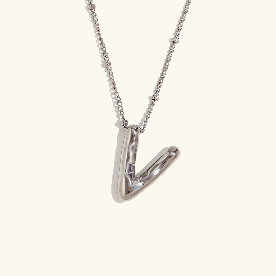 Collier initial en or Balloon